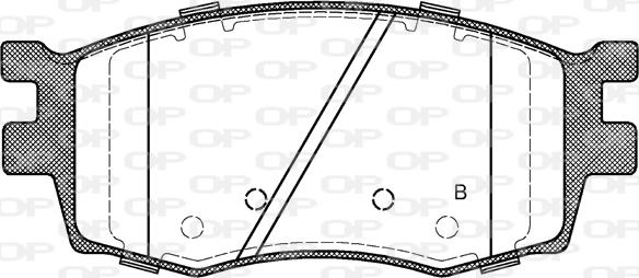 Open Parts BPA1208.02 - Гальмівні колодки, дискові гальма autozip.com.ua