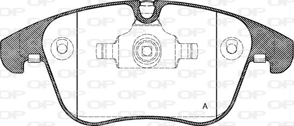 Open Parts BPA1219.00 - Гальмівні колодки, дискові гальма autozip.com.ua