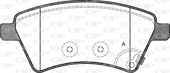 Open Parts BPA1215.01 - Гальмівні колодки, дискові гальма autozip.com.ua