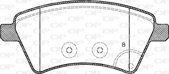 Open Parts BPA1215.01 - Гальмівні колодки, дискові гальма autozip.com.ua