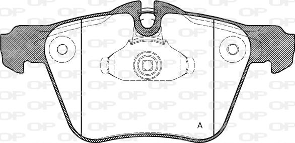 Open Parts BPA1217.00 - Гальмівні колодки, дискові гальма autozip.com.ua