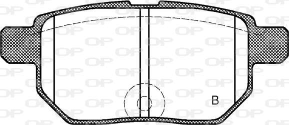 Open Parts BPA1286.02 - Гальмівні колодки, дискові гальма autozip.com.ua