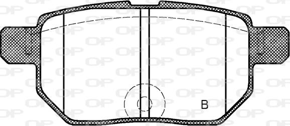 Open Parts BPA1286.22 - Гальмівні колодки, дискові гальма autozip.com.ua