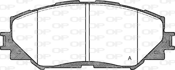 Open Parts BPA1232.00 - Гальмівні колодки, дискові гальма autozip.com.ua
