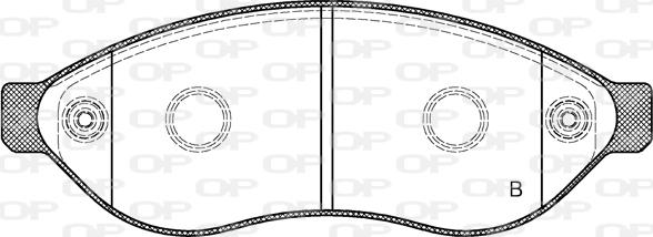 Open Parts BPA1237.01 - Гальмівні колодки, дискові гальма autozip.com.ua