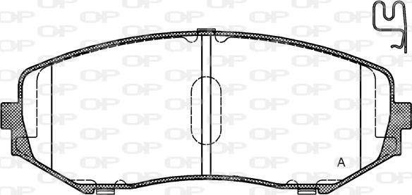 Open Parts BPA1225.02 - Гальмівні колодки, дискові гальма autozip.com.ua