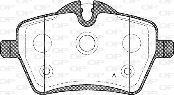 Open Parts BPA1277.00 - Гальмівні колодки, дискові гальма autozip.com.ua