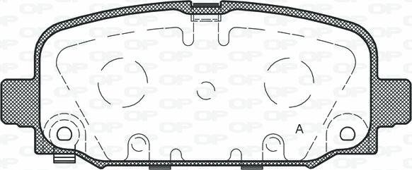 Open Parts BPA1796.02 - Гальмівні колодки, дискові гальма autozip.com.ua