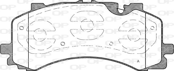 Open Parts BPA1744.00 - Гальмівні колодки, дискові гальма autozip.com.ua