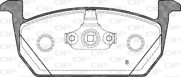 Open Parts BPA1710.00 - Гальмівні колодки, дискові гальма autozip.com.ua