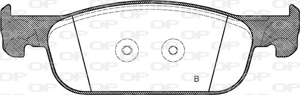 Open Parts BPA1718.00 - Гальмівні колодки, дискові гальма autozip.com.ua