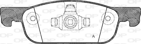 Open Parts BPA1718.00 - Гальмівні колодки, дискові гальма autozip.com.ua