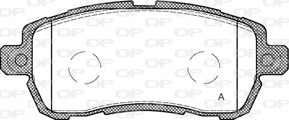 Open Parts BPA1728.00 - Гальмівні колодки, дискові гальма autozip.com.ua