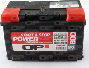 Open Parts BS080L4.00 - Стартерна акумуляторна батарея, АКБ autozip.com.ua