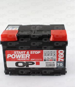 Open Parts BS070L3.00 - Стартерна акумуляторна батарея, АКБ autozip.com.ua