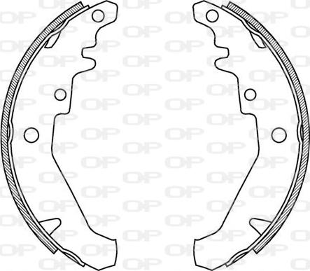 Open Parts BSA2069.00 - Комплект гальм, барабанний механізм autozip.com.ua