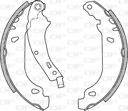 Open Parts BSA2023.00 - Комплект гальм, барабанний механізм autozip.com.ua