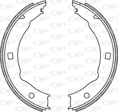 Open Parts BSA2199.00 - Комплект гальм, барабанний механізм autozip.com.ua