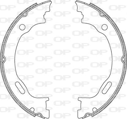 Open Parts BSA2189.00 - Комплект гальм, барабанний механізм autozip.com.ua