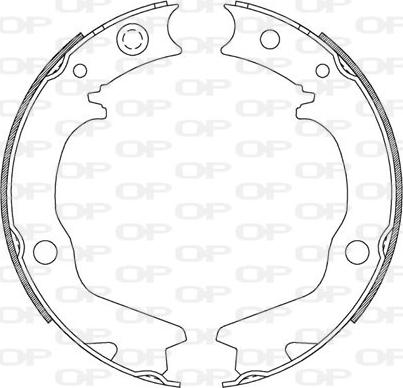 Open Parts BSA2185.00 - Комплект гальм, барабанний механізм autozip.com.ua