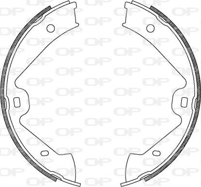 Open Parts BSA2181.00 - Комплект гальм, барабанний механізм autozip.com.ua