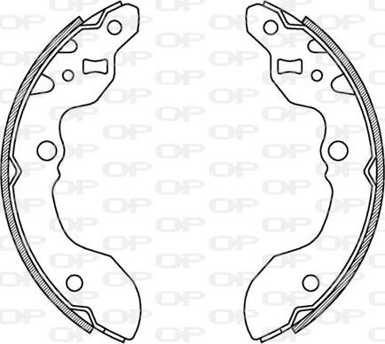 Open Parts BSA2178.00 - Комплект гальм, барабанний механізм autozip.com.ua