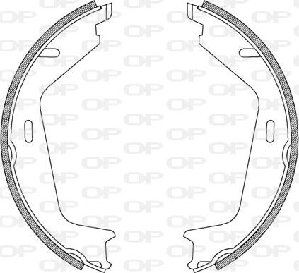 Open Parts BSA2205.00 - Комплект гальм, барабанний механізм autozip.com.ua