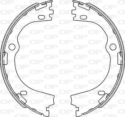 Open Parts BSA2270.00 - Комплект гальм, барабанний механізм autozip.com.ua