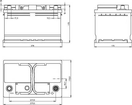 Open Parts BT073L3B.00 - Стартерна акумуляторна батарея, АКБ autozip.com.ua