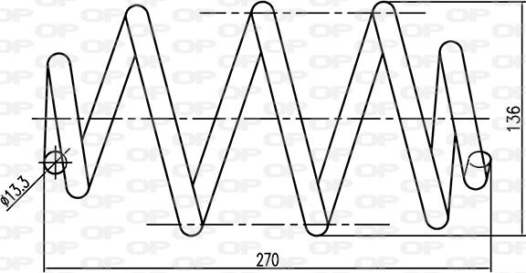 Open Parts CSR9099.00 - Пружина ходової частини autozip.com.ua