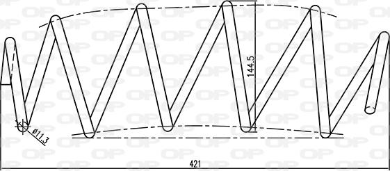 Open Parts CSR9064.00 - Пружина ходової частини autozip.com.ua