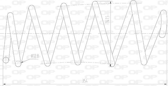 Open Parts CSR9015.02 - Пружина ходової частини autozip.com.ua