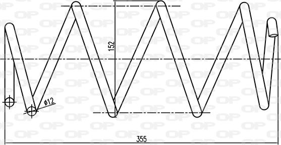 Open Parts CSR9028.00 - Пружина ходової частини autozip.com.ua