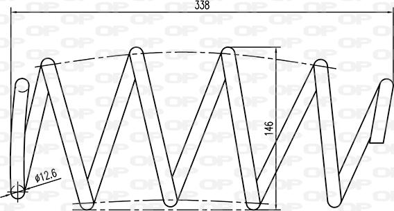 Open Parts CSR9146.00 - Пружина ходової частини autozip.com.ua