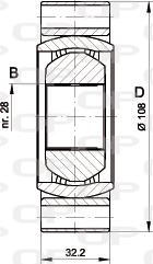 Open Parts CVJ5415.20 - Шарнірний комплект, ШРУС, приводний вал autozip.com.ua