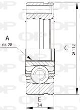 Open Parts CVJ5693.20 - Шарнірний комплект, ШРУС, приводний вал autozip.com.ua