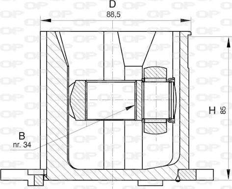 Open Parts CVJ5824.20 - Шарнірний комплект, ШРУС, приводний вал autozip.com.ua