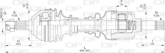 Open Parts DRS6281.00 - Приводний вал autozip.com.ua