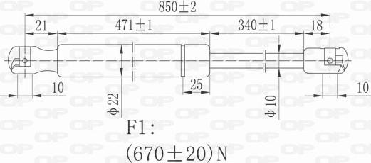 Open Parts GSR6378.00 - Газова пружина, кришка багажник autozip.com.ua