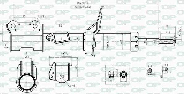 Open Parts SAB8451.31 - Амортизатор autozip.com.ua