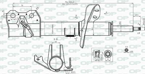 Open Parts SAB8414.31 - Амортизатор autozip.com.ua