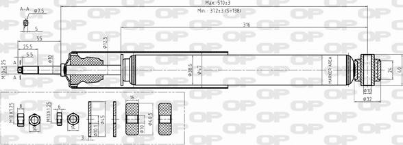 Open Parts SAB8411.32 - Амортизатор autozip.com.ua