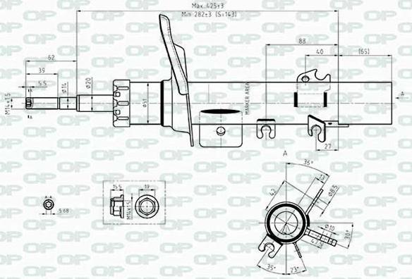 Open Parts SAB8417.31 - Амортизатор autozip.com.ua