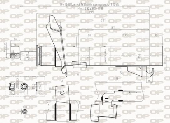 Open Parts SAB8489.31 - Амортизатор autozip.com.ua