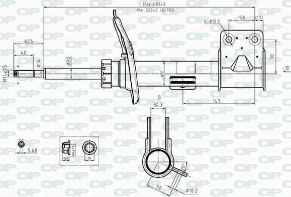 Open Parts SAB8482.31 - Амортизатор autozip.com.ua