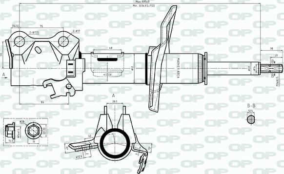 Open Parts SAB8559.31 - Амортизатор autozip.com.ua