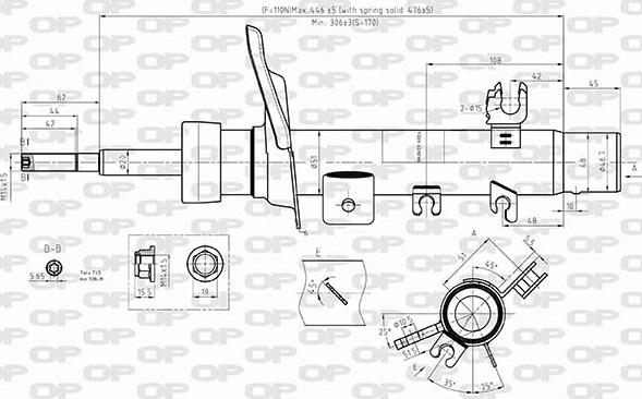 Open Parts SAB8554.31 - Амортизатор autozip.com.ua