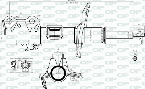 Open Parts SAB8558.31 - Амортизатор autozip.com.ua