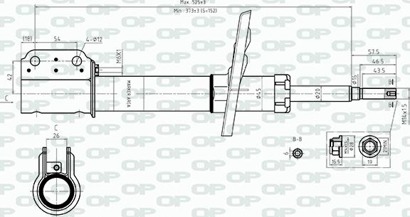 Open Parts SAB8557.31 - Амортизатор autozip.com.ua