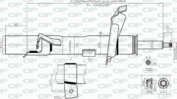 Open Parts SAB8560.31 - Амортизатор autozip.com.ua